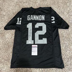 Rich Gannon Autograph/Signed & Inscribed Oakland Raiders Custom Black Jersey PSA